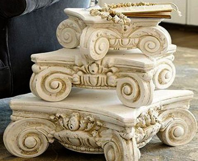 Đầu trụ bê tông, thạch cao