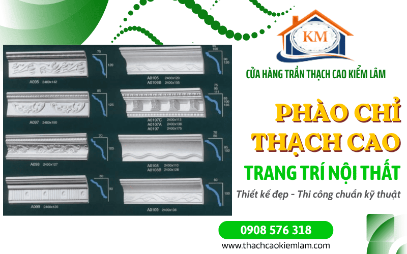 phào chỉ thạch cao